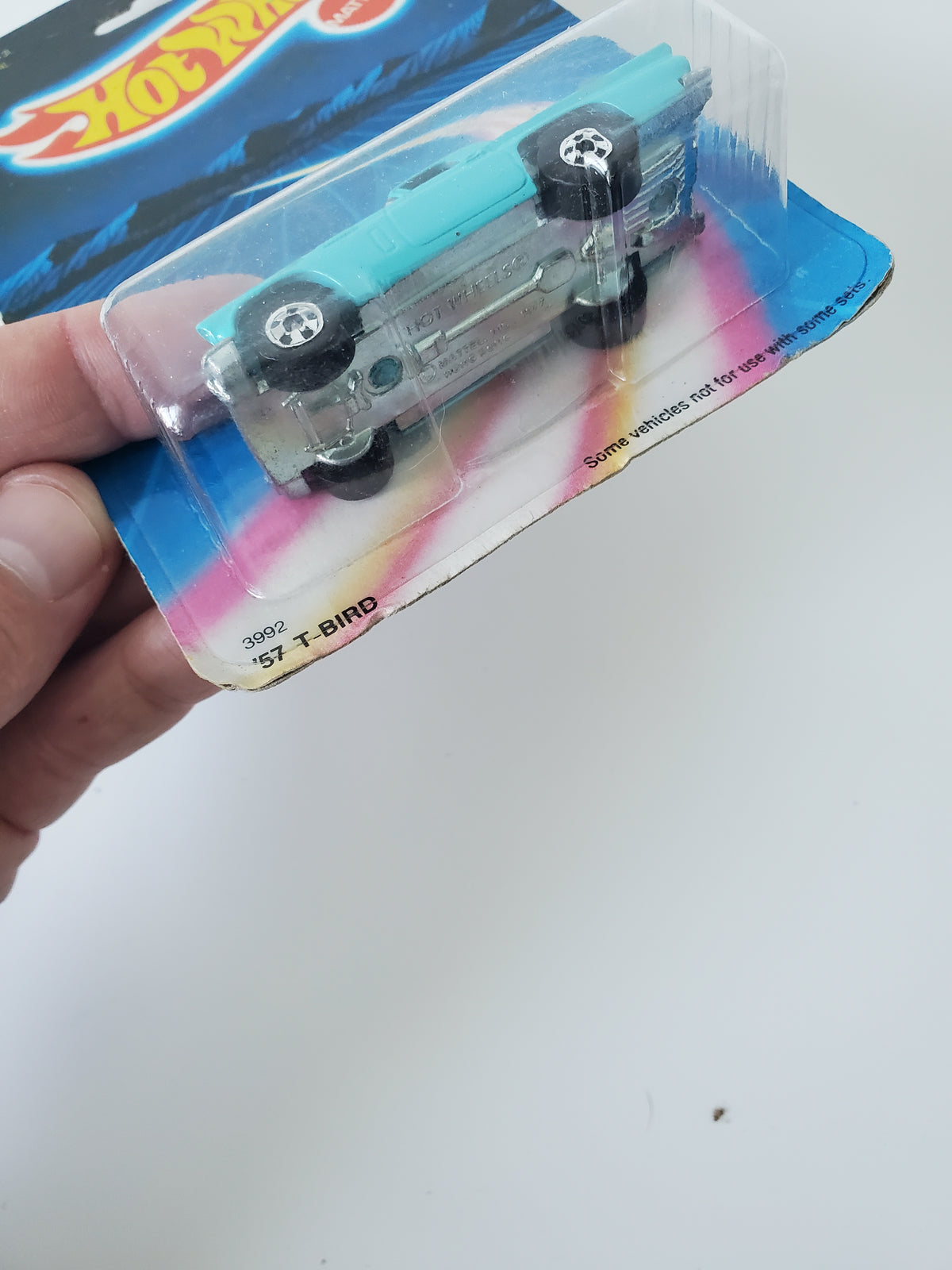 1986 Hot Wheels '57 T-Bird Teal - Hong Kong