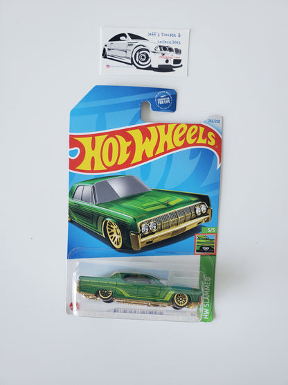 2024 Hot Wheels '64 Lincoln Continental #246 Dollar General Green