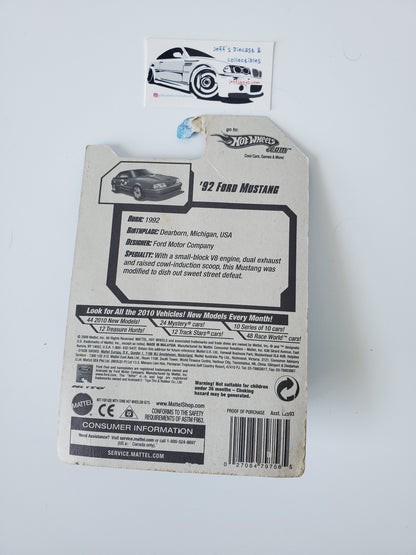 2010 Hot Wheels '92 Ford Mustang #105