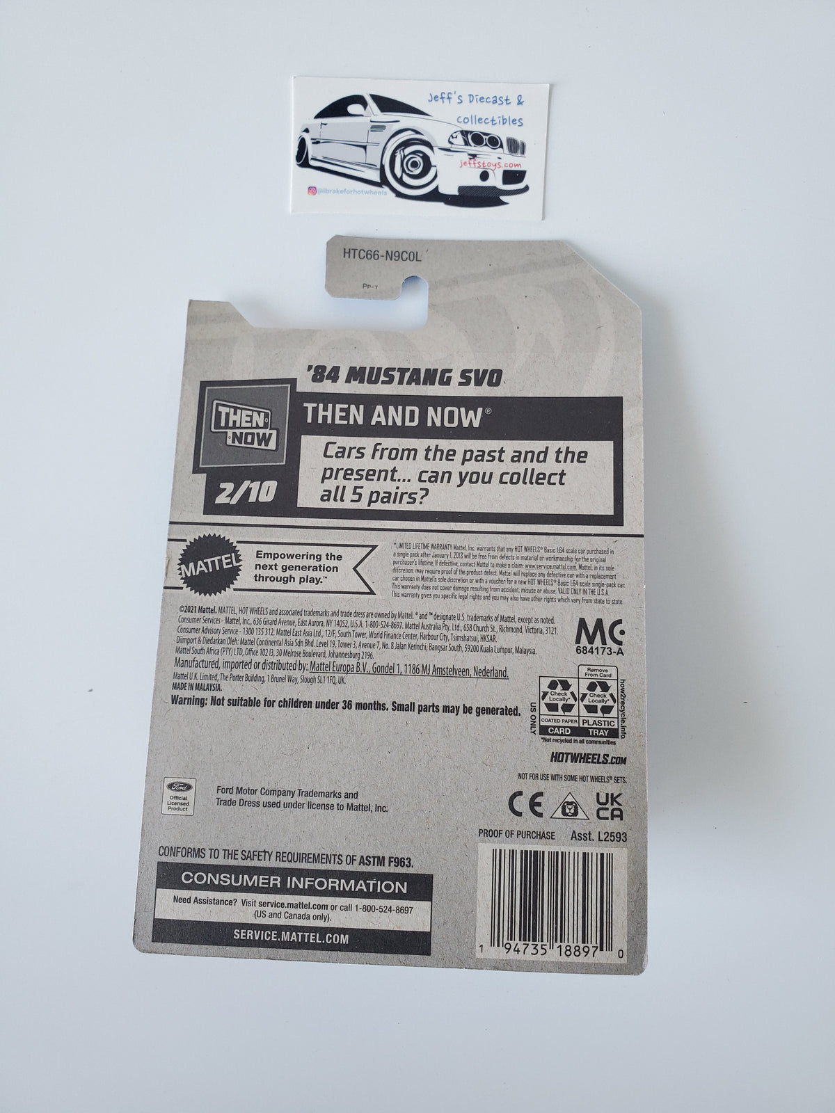 2024 Hot Wheels '84 Ford Mustang SVO #192