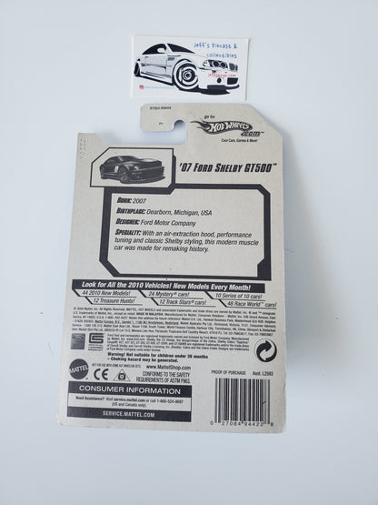 2010 Hot Wheels '07 Ford Shelby GT500 Blue #138 FTE