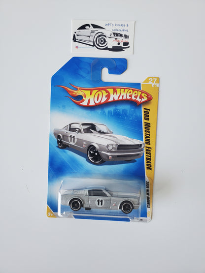 2008 Hot Wheels Ford Mustang Fastback Silver #27