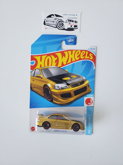 2024 Hot Wheels '73 Honda Civic SI #45 Gold