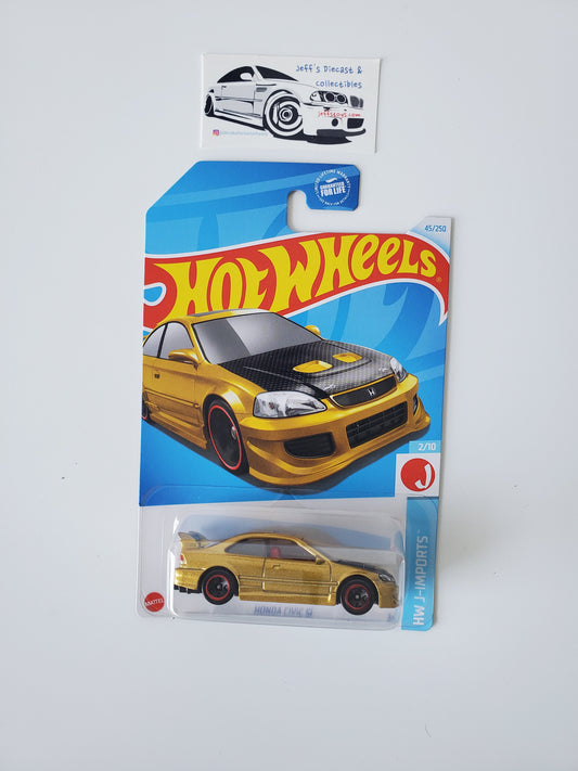 2024 Hot Wheels '73 Honda Civic SI #45 Gold