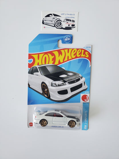 2024 Hot Wheels '73 Honda Civic SI #45 White