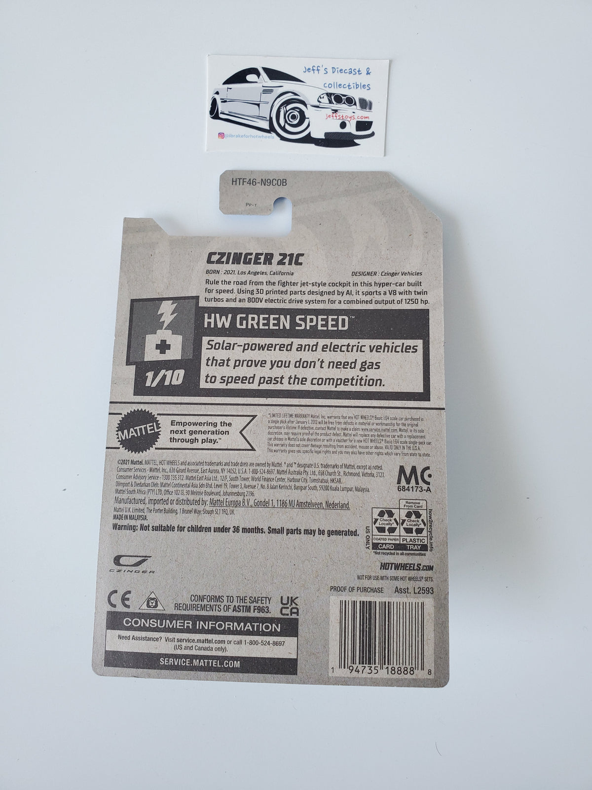 2024 Hot Wheels Czinger 21C #13 Zamac