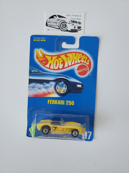 1991 Hot Wheels Ferrari 250 #117 B/W Wheels