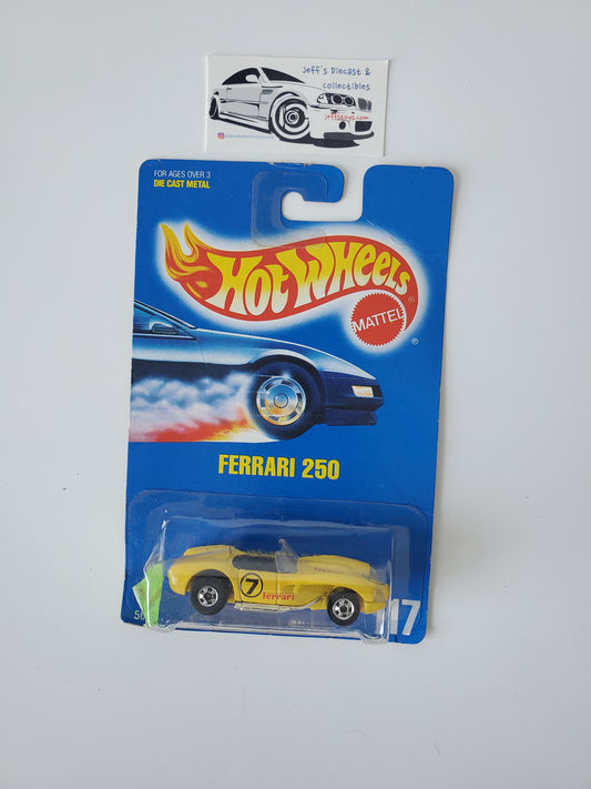 1991 Hot Wheels Ferrari 250 #117 B/W Wheels