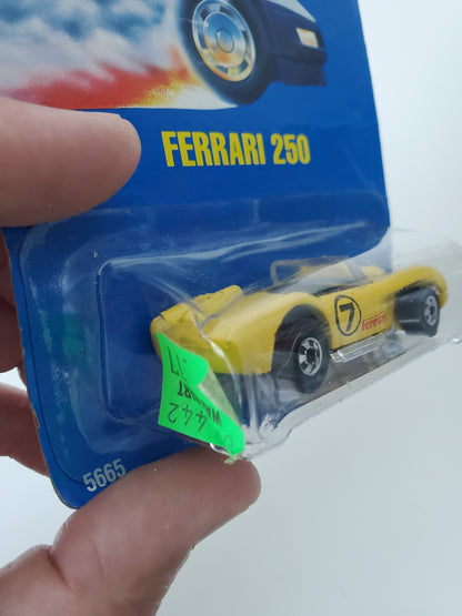 1991 Hot Wheels Ferrari 250 #117 B/W Wheels