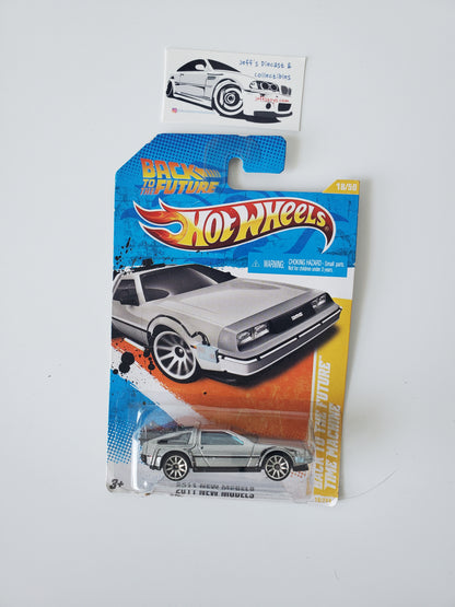 2011 Hot Wheels Back to the Future Time Machine #18 - Damaged Card