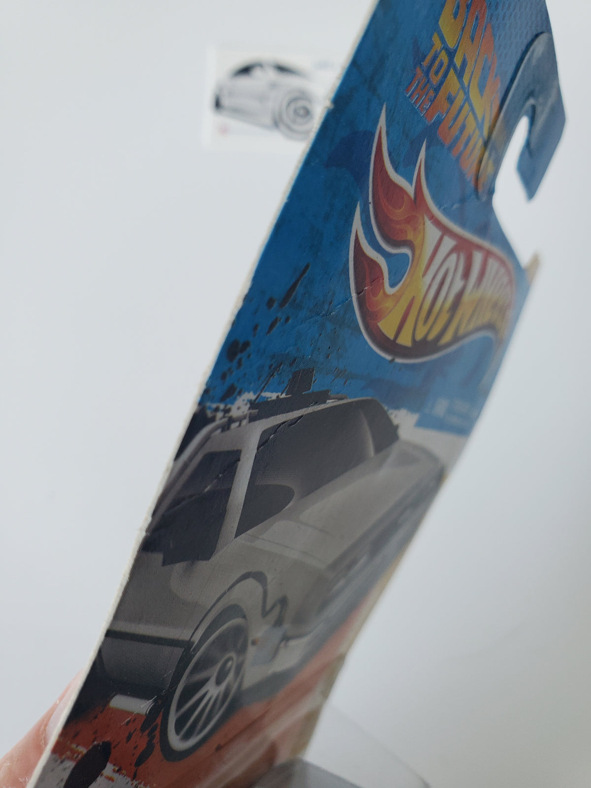 2011 Hot Wheels Back to the Future Time Machine #18 - Damaged Card