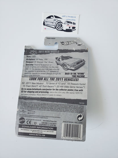 2011 Hot Wheels Back to the Future Time Machine #18 - Damaged Card