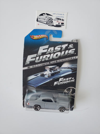 2012 Hot Wheels Fast and Furious '70 Chevelle SS - Damaged Card