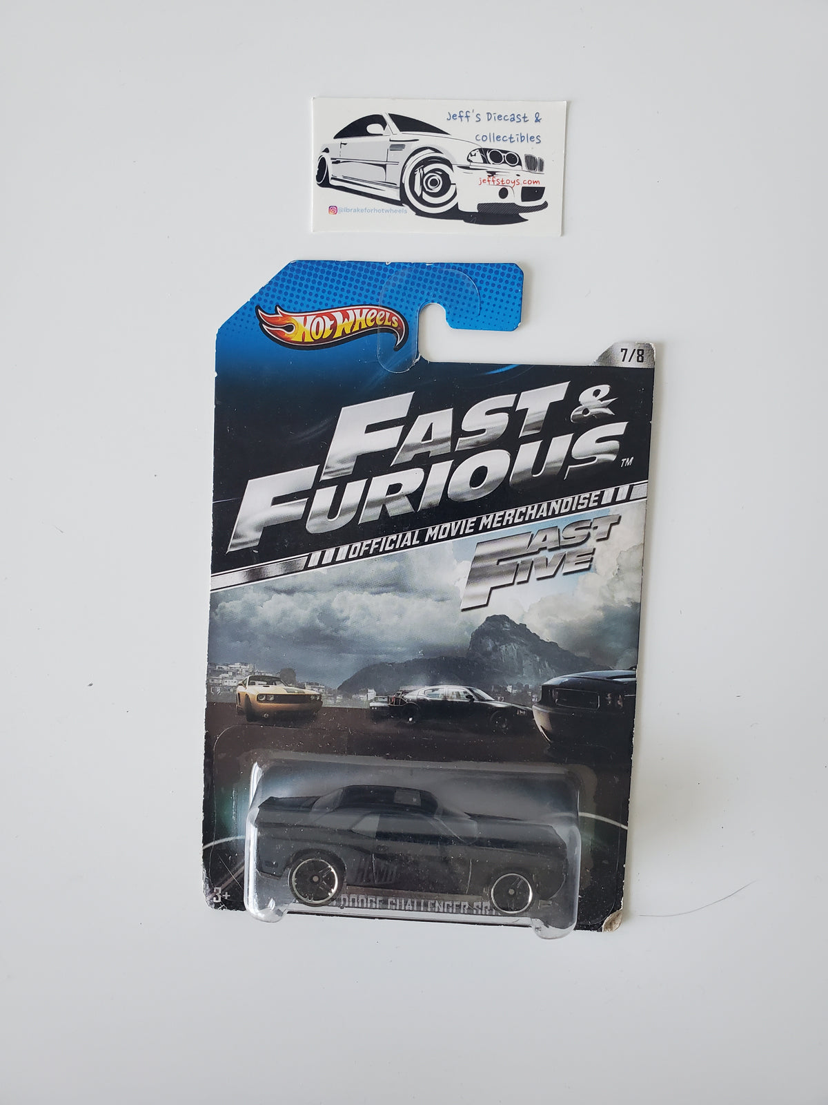 2012 Hot Wheels Fast and Furious '08 Dodge Challenger SRT8 - Damaged Card