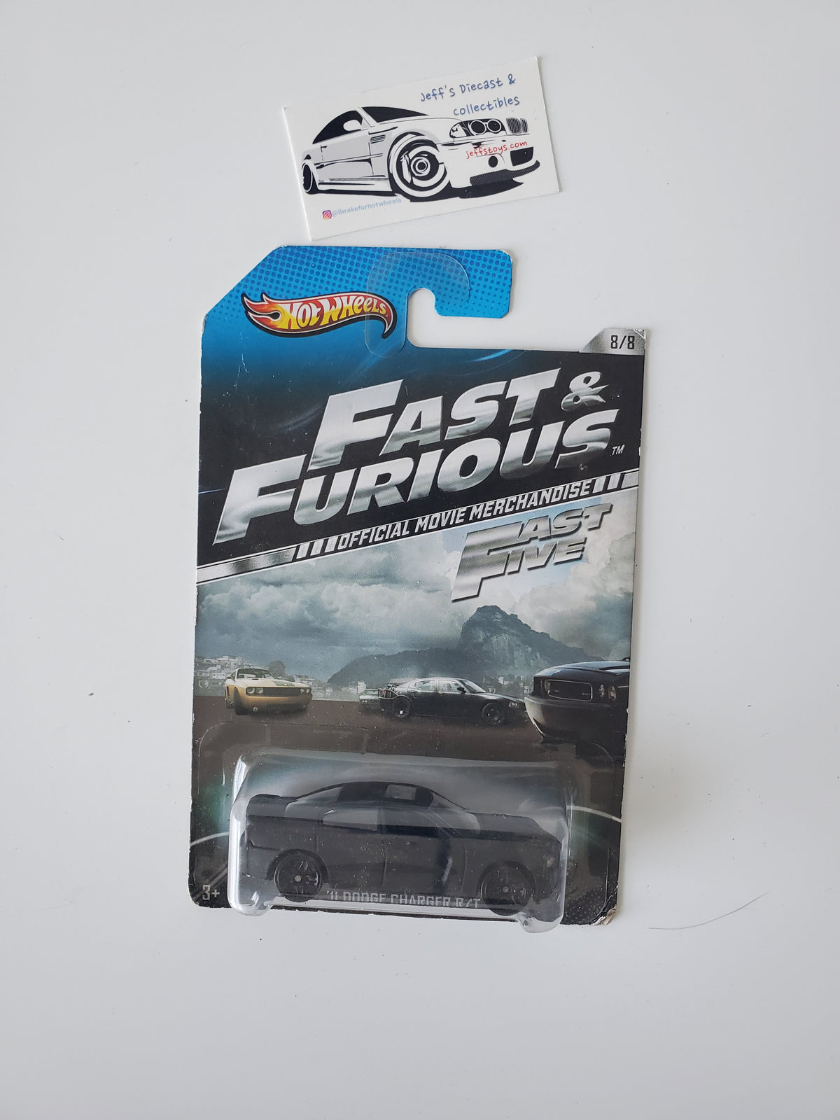 2012 Hot Wheels Fast and Furious '11 Dodge Charger - Damaged Card