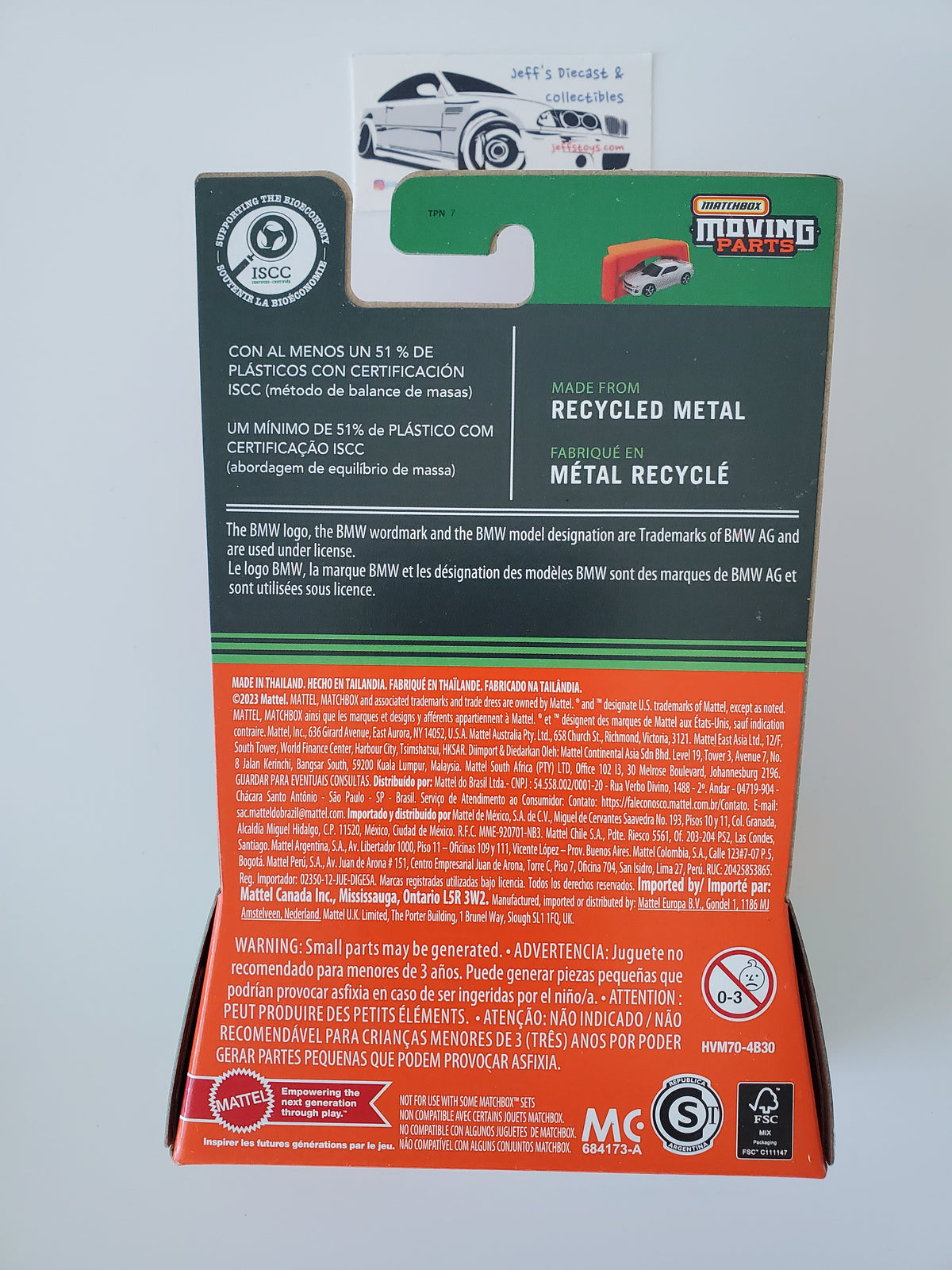 2024 Matchbox Moving Parts 1973 BMW CSL 3.0