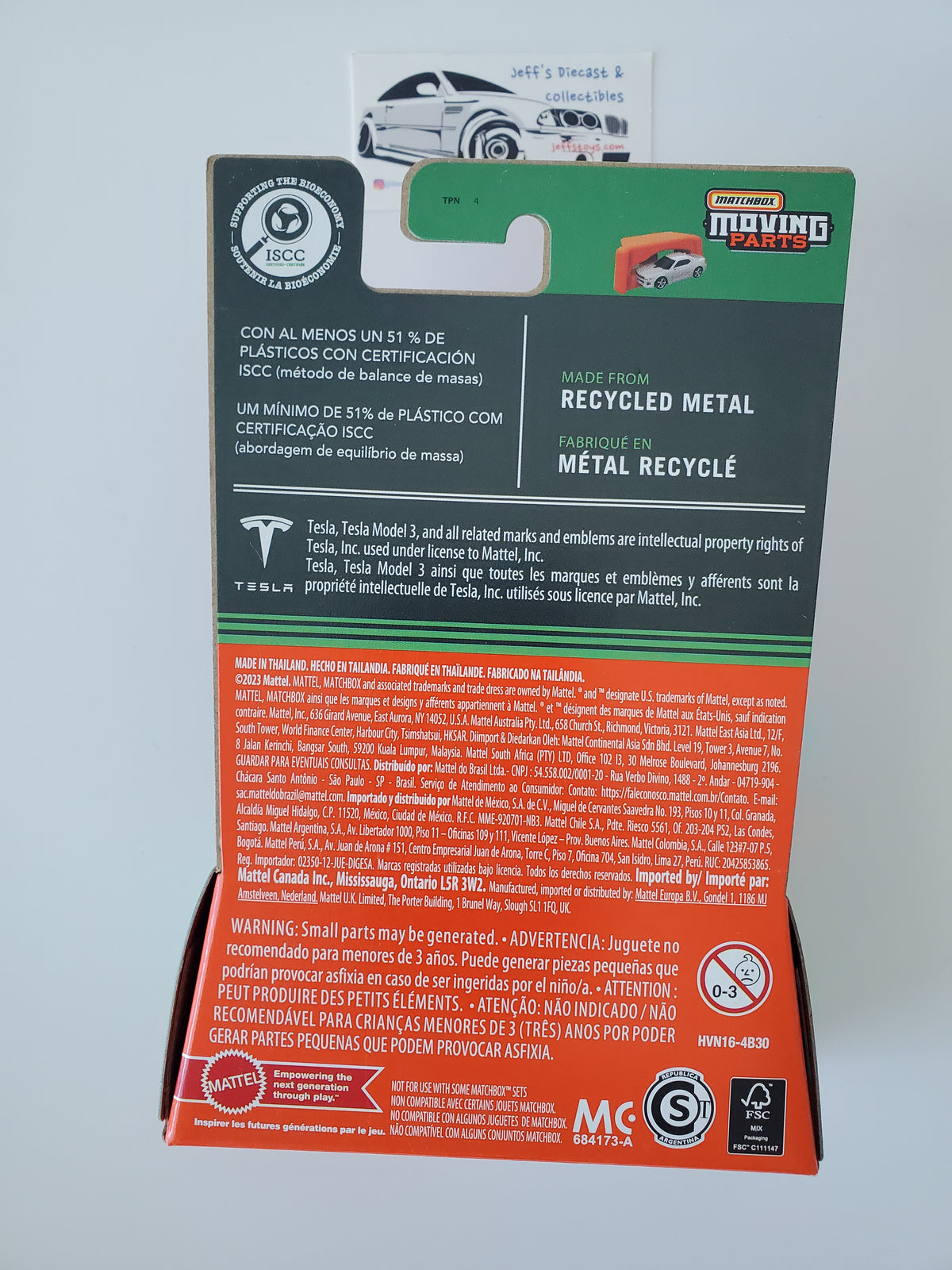 2024 Matchbox Moving Parts Tesla Model 3