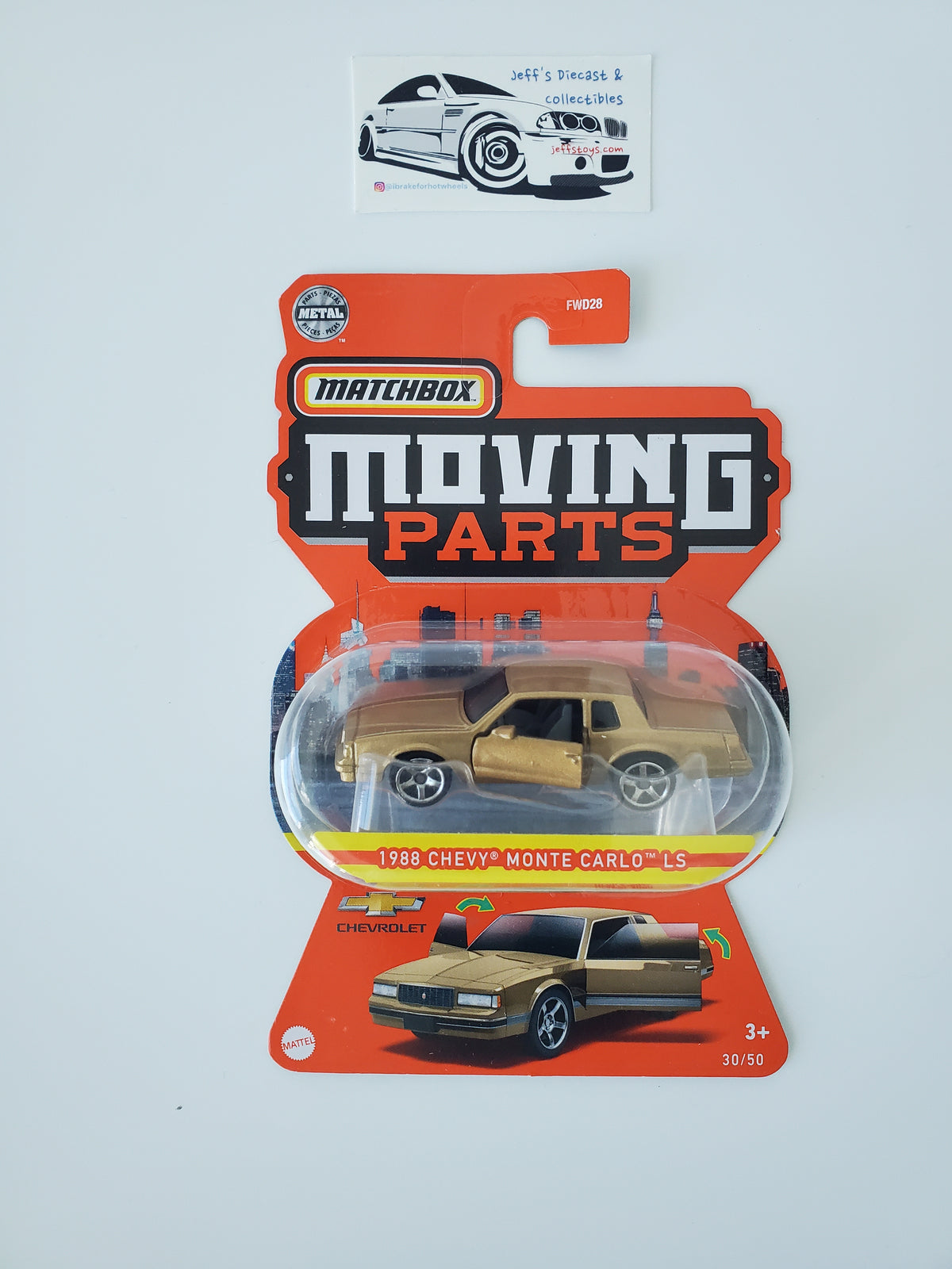 2022 Matchbox Moving Parts 1988 Chevy Monte Carlo
