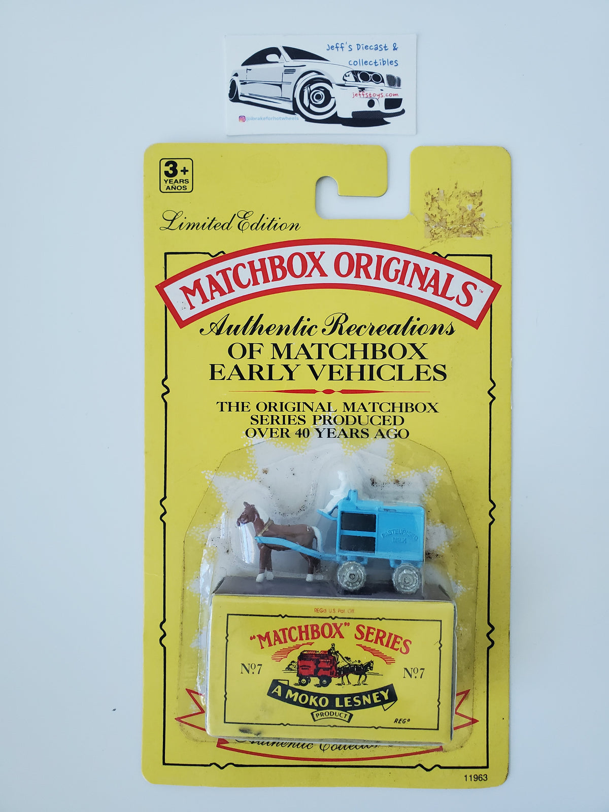 1992 Matchbox Originals No 7 Horse Drawn Milk