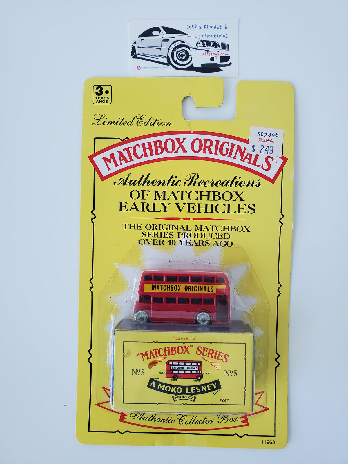 1992 Matchbox Originals No 5 London Bus