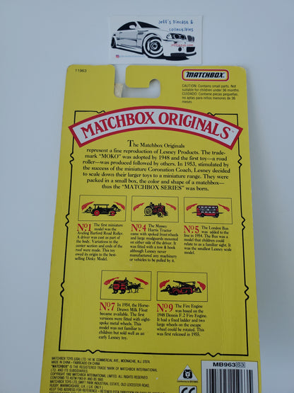 1992 Matchbox Originals No 9 Fire Engine