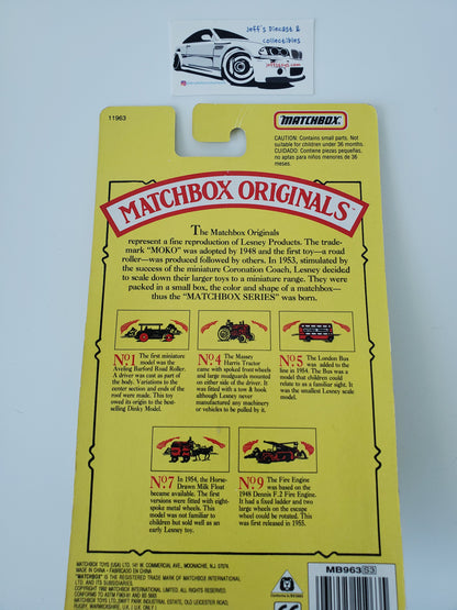 1992 Matchbox Originals No 7 Horse Drawn Milk