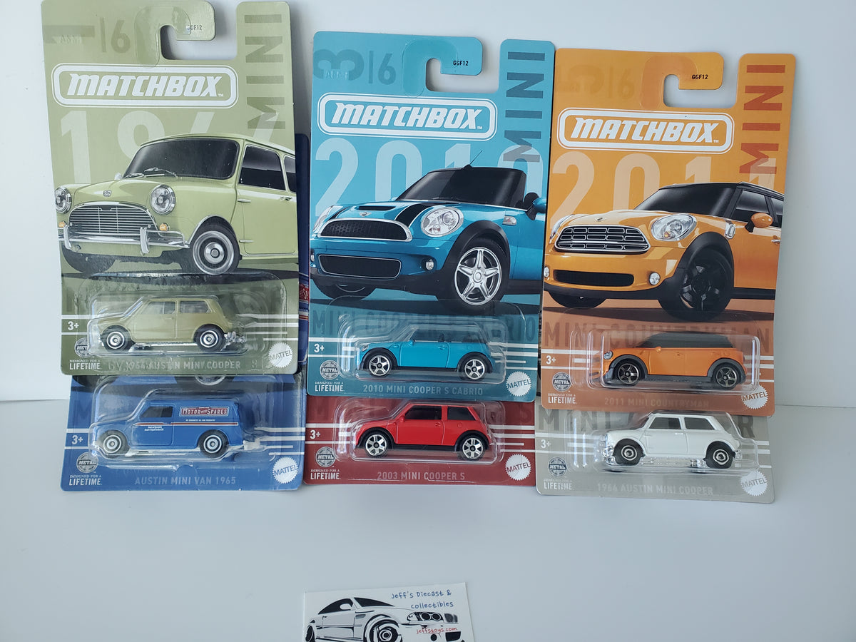 2023 Matchbox Mini Cooper Set Complete Six Cars