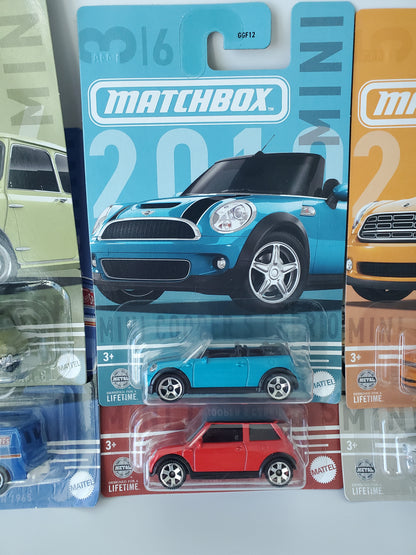 2023 Matchbox Mini Cooper Set Complete Six Cars