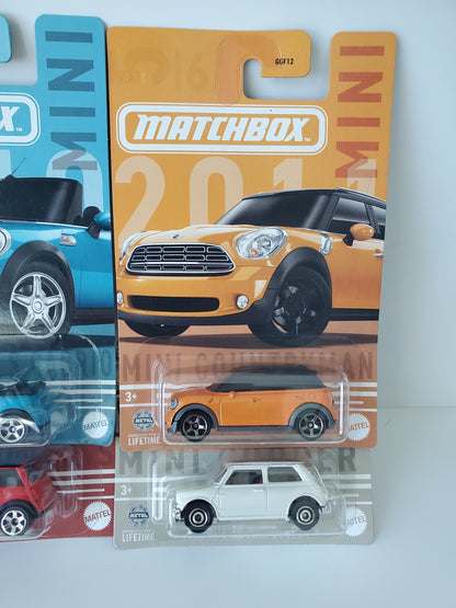 2023 Matchbox Mini Cooper Set Complete Six Cars
