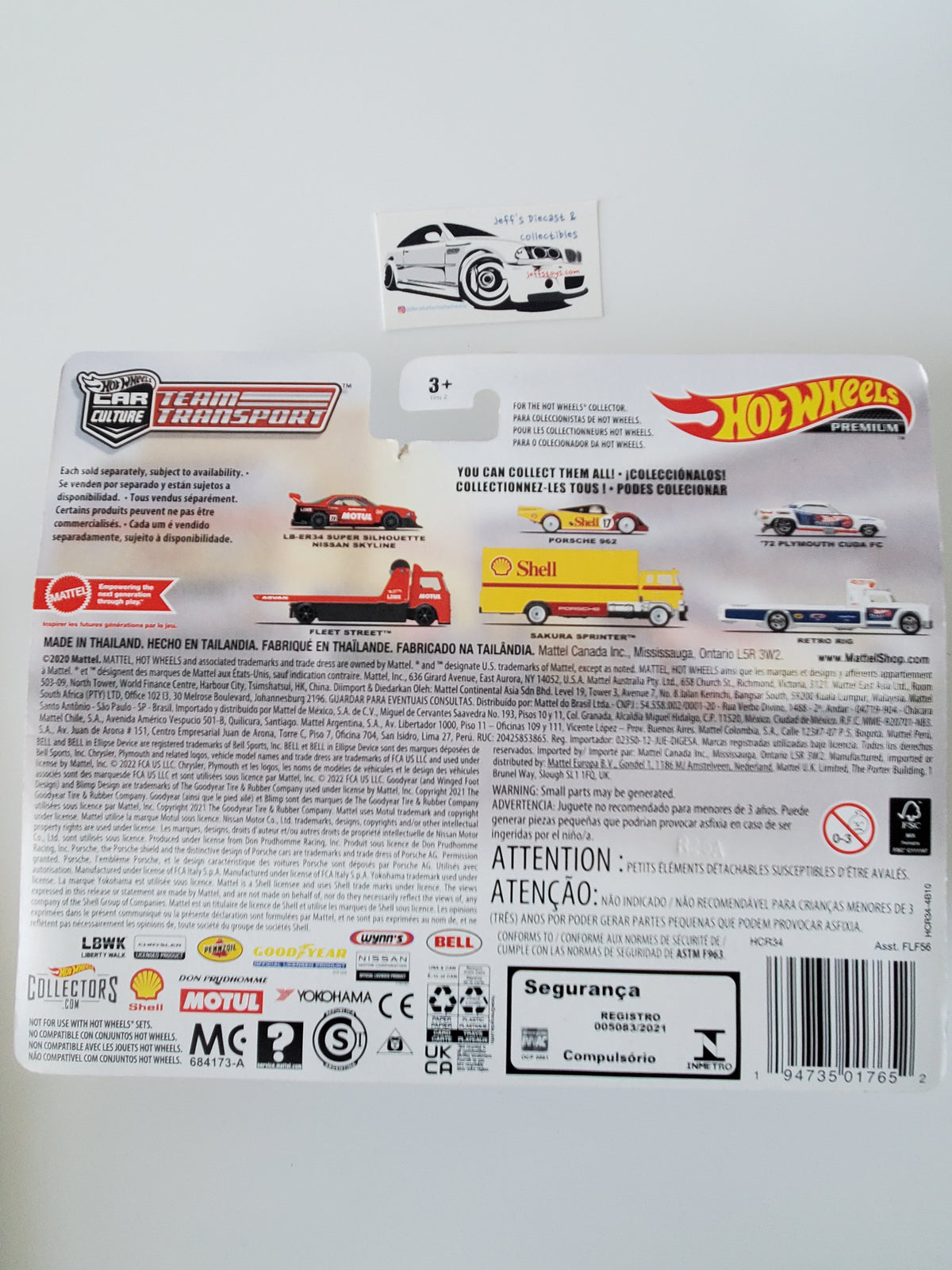 2020 Hot Wheels Team Transport Porsche 962