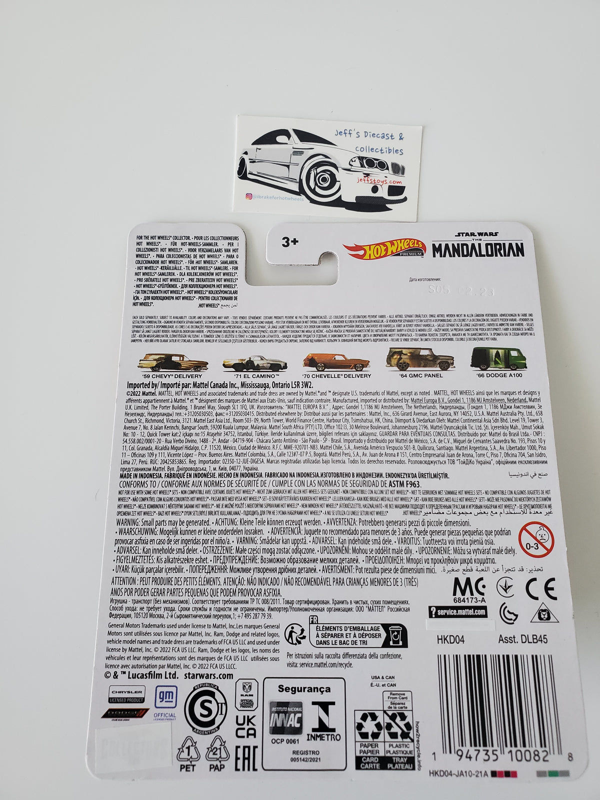 2022 Hot Wheels Star Wars Mandalorian '70 Chevelle Delivery