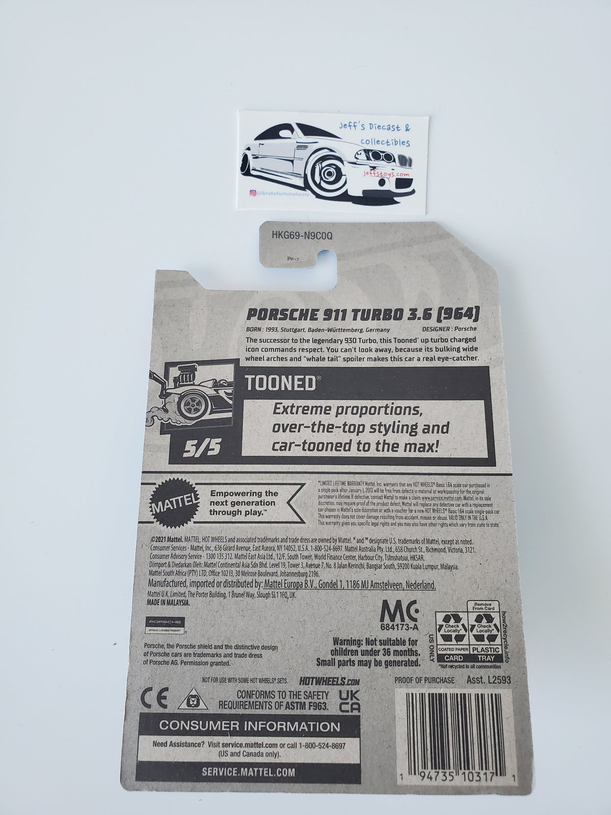 2023 Hot Wheels Porsche 911 Turbo 3.6 #234