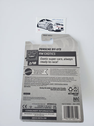 2022 Hot Wheels Porsche 911 GT3 #177