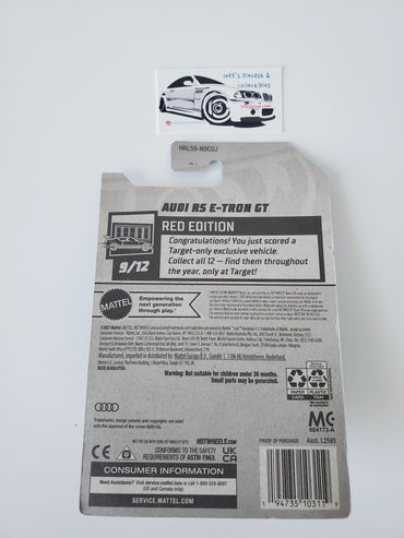 2023 Hot Wheels Audi RS E-Tron GT #109 Target Red Edition