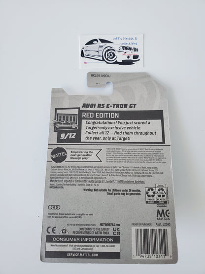 2023 Hot Wheels Audi RS E-Tron GT #109 Target Red Edition