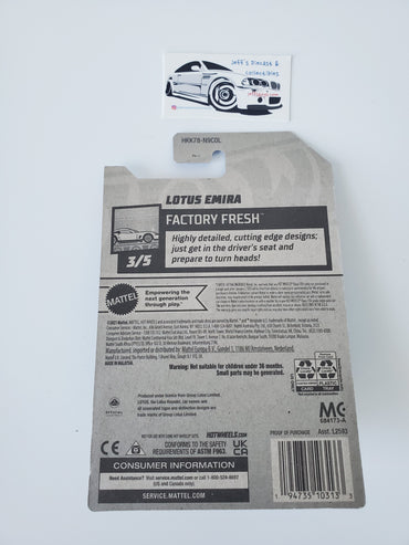 2023 Hot Wheels Lotus Emira #121
