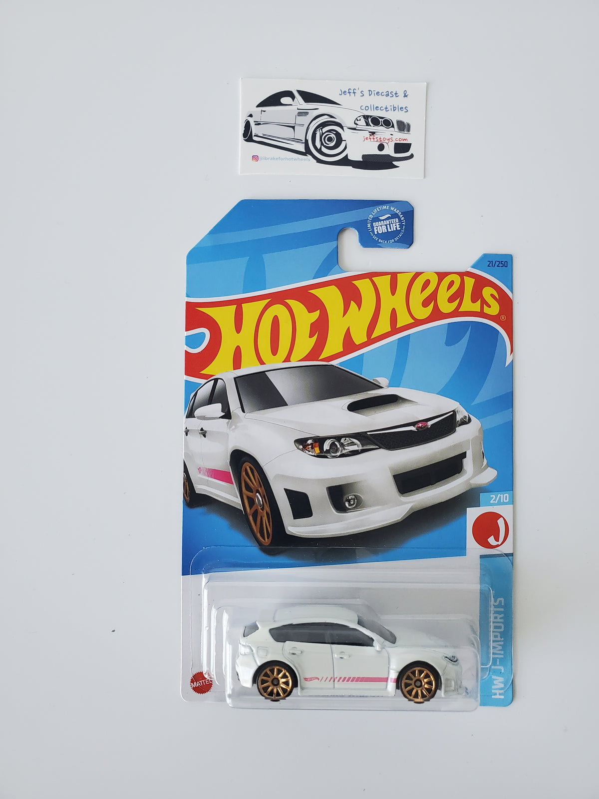 2023 Hot Wheels Subaru WRX STI #21 White