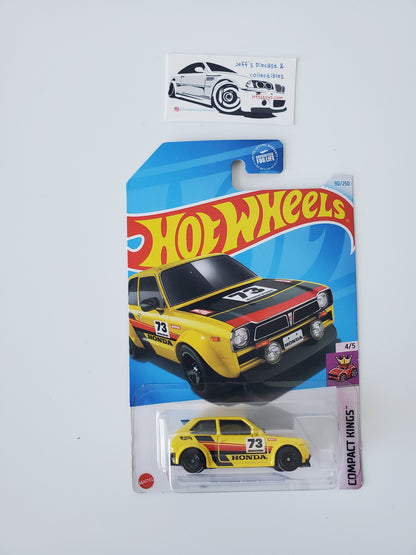 2023 Hot Wheels '73 Honda Civic Custom #90 Yellow