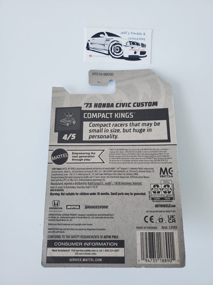 2023 Hot Wheels '73 Honda Civic Custom #90 Yellow