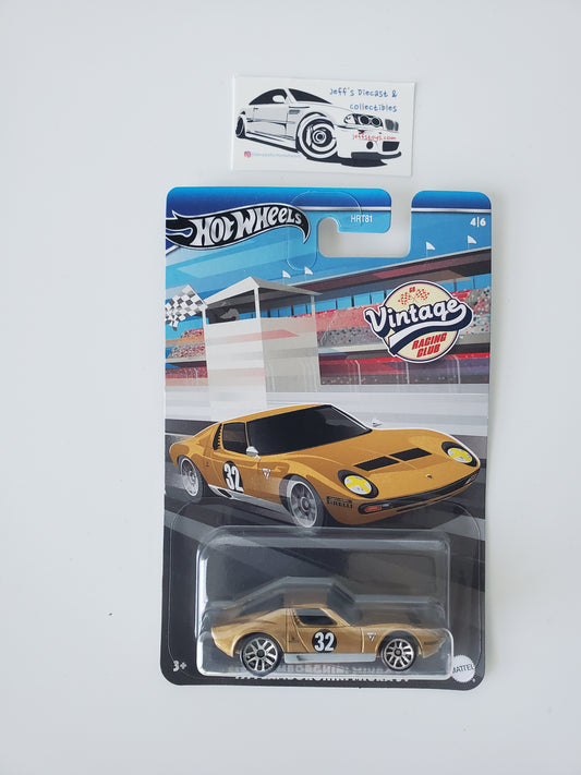 2024 Hot Wheels Vintage Racing 1971 Lamborghini Miura SV