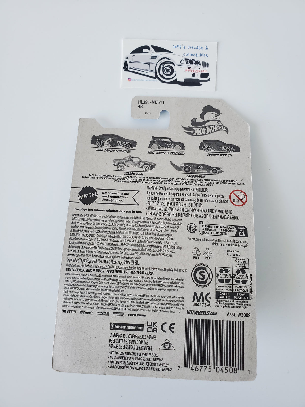2023 Hot Wheels 2008 Lancer Evolution Holiday Edition