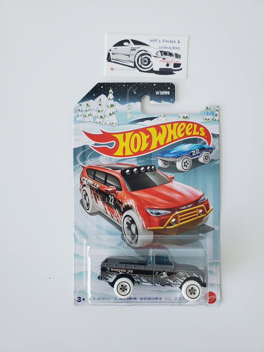 2022 Hot Wheels Land Rover Series III Pickup Holiday Edition