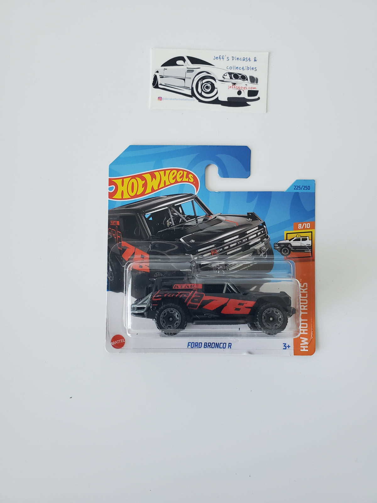 2024 Hot Wheels Ford Bronco R #225 Short Card