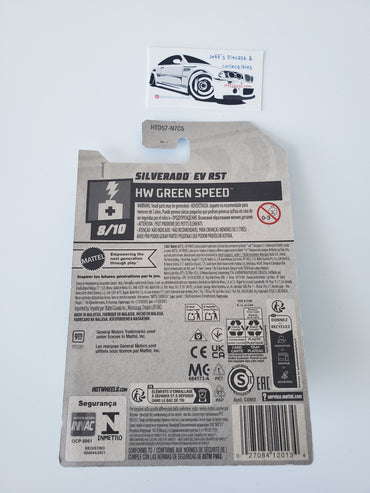 2024 Hot Wheels Silverado EV RST #110 International Card