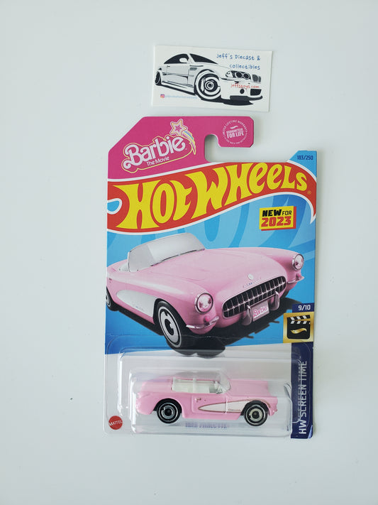 2023 Hot Wheels Barbie 1956 Corvette #183 Pink First Edition