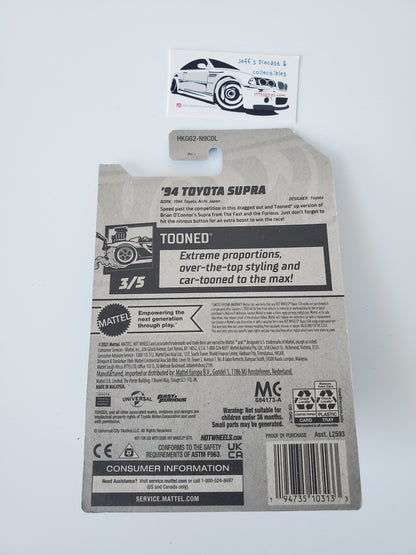 2023 Hot Wheels Fast & Furious '94 Toyota Supra Tooned #211