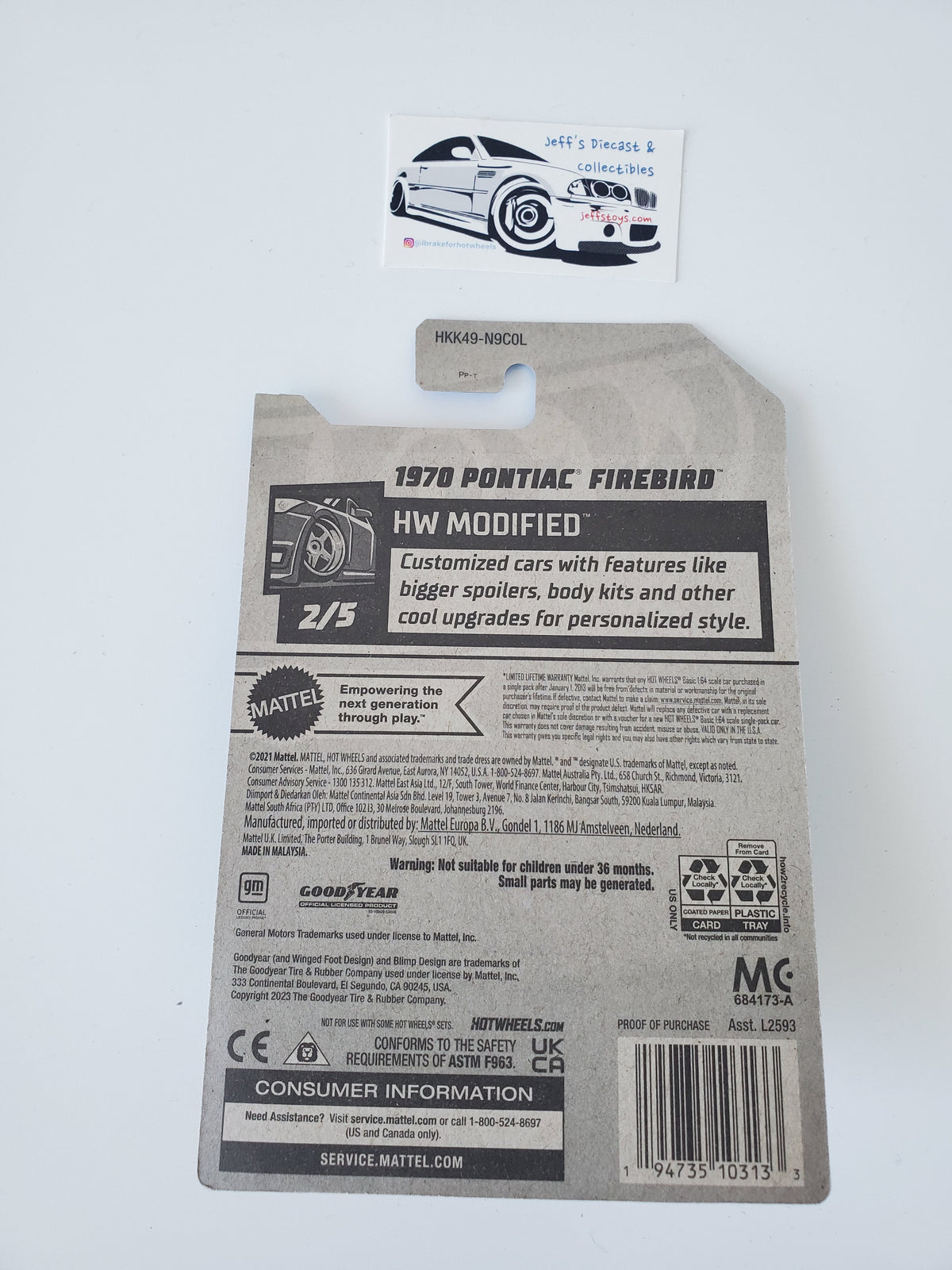 2023 Hot Wheels 1970 Pontiac Firebird #18
