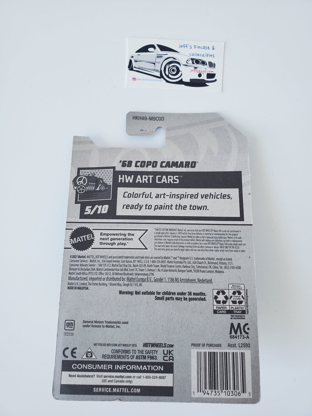 2023 Hot Wheels '68 Copo Camaro #63