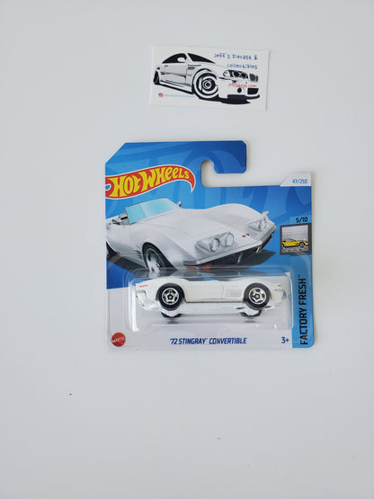 2024 Hot Wheels '72 Corvette Stingray Convertible #47 Short Card