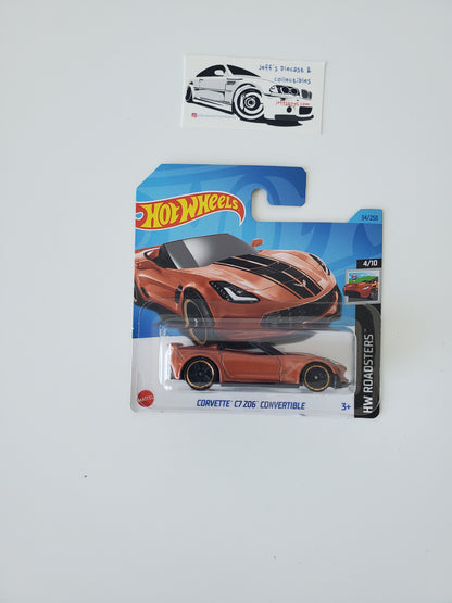 2024 Hot Wheels Corvette C7 Z06 Convertible #34 Short Card